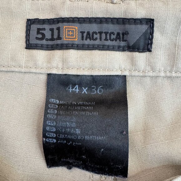 5.11 Tactical Taclite‎ Pro Mens Beige Cargo Pants 44x36 Ripstop Durable Outdoor - Picture 4 of 8